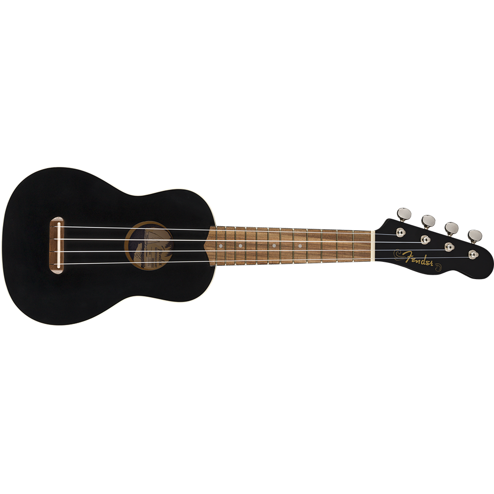 Fender Venice Soprano Uke, Walnut (Black)