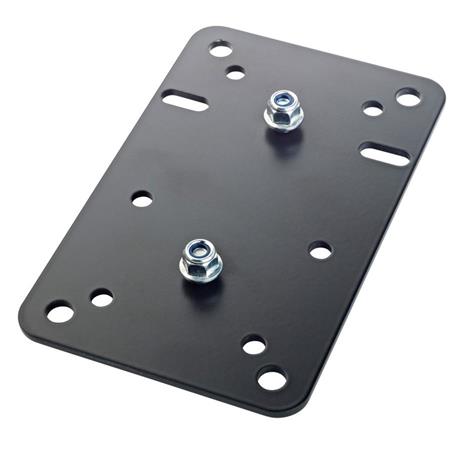 K&M 24352 Adapter Panel 1 (Black)