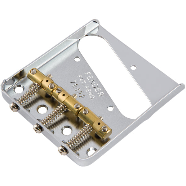 Fender Bridge Assembly 3-Saddle for American Vintage Hot Rod Telecaster - Nickel w/ Brass Saddles