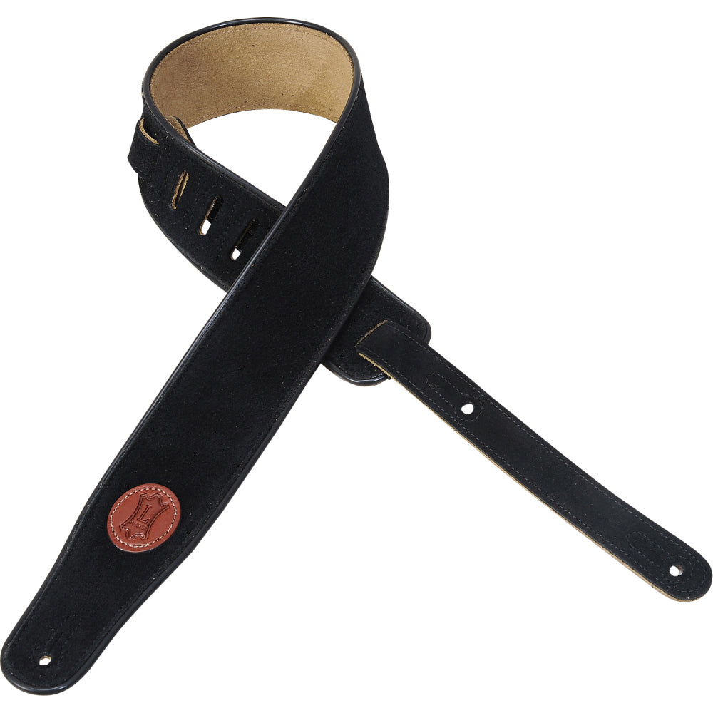 Levy's MSS3-BLK Suede Leather Guitar Straps