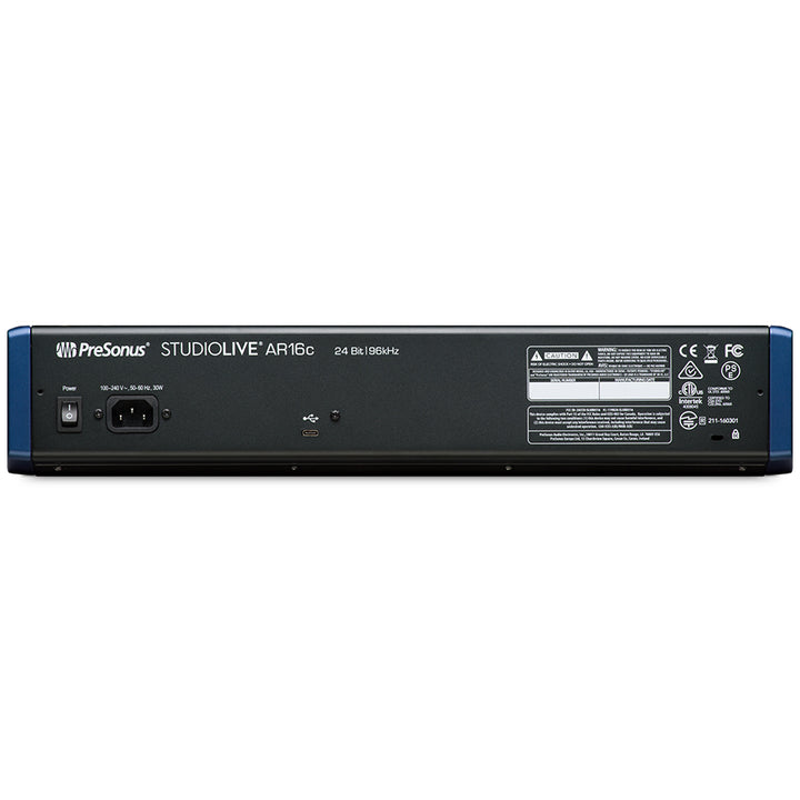 PreSonus StudioLive AR16c USB-C Audio Interface Mixer and Recorder - 16-Channel