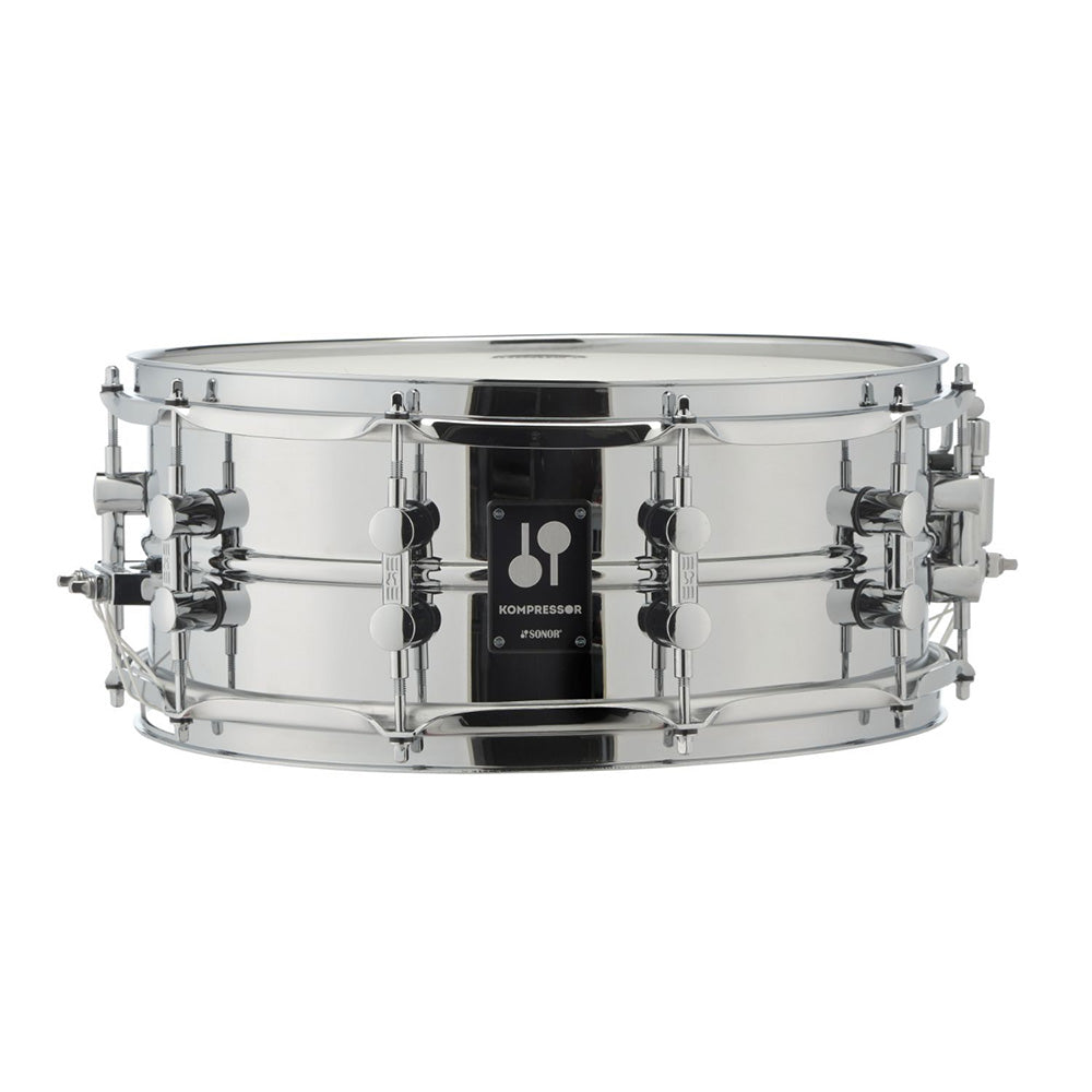 Sonor Kompressor Snare Drum 14x5.7 Inch Steel, Chrome