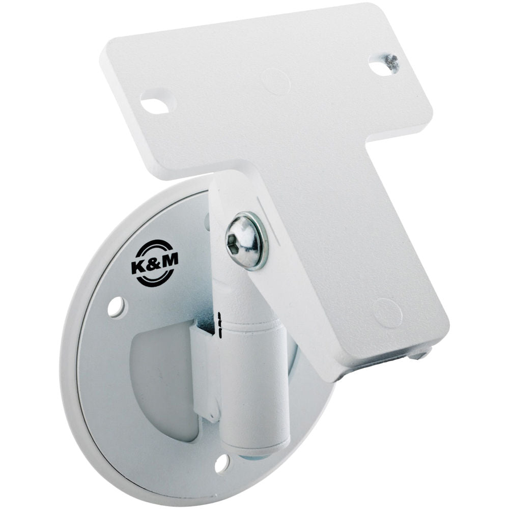 K&M 24161 Universal Speaker Wall Mount (White)