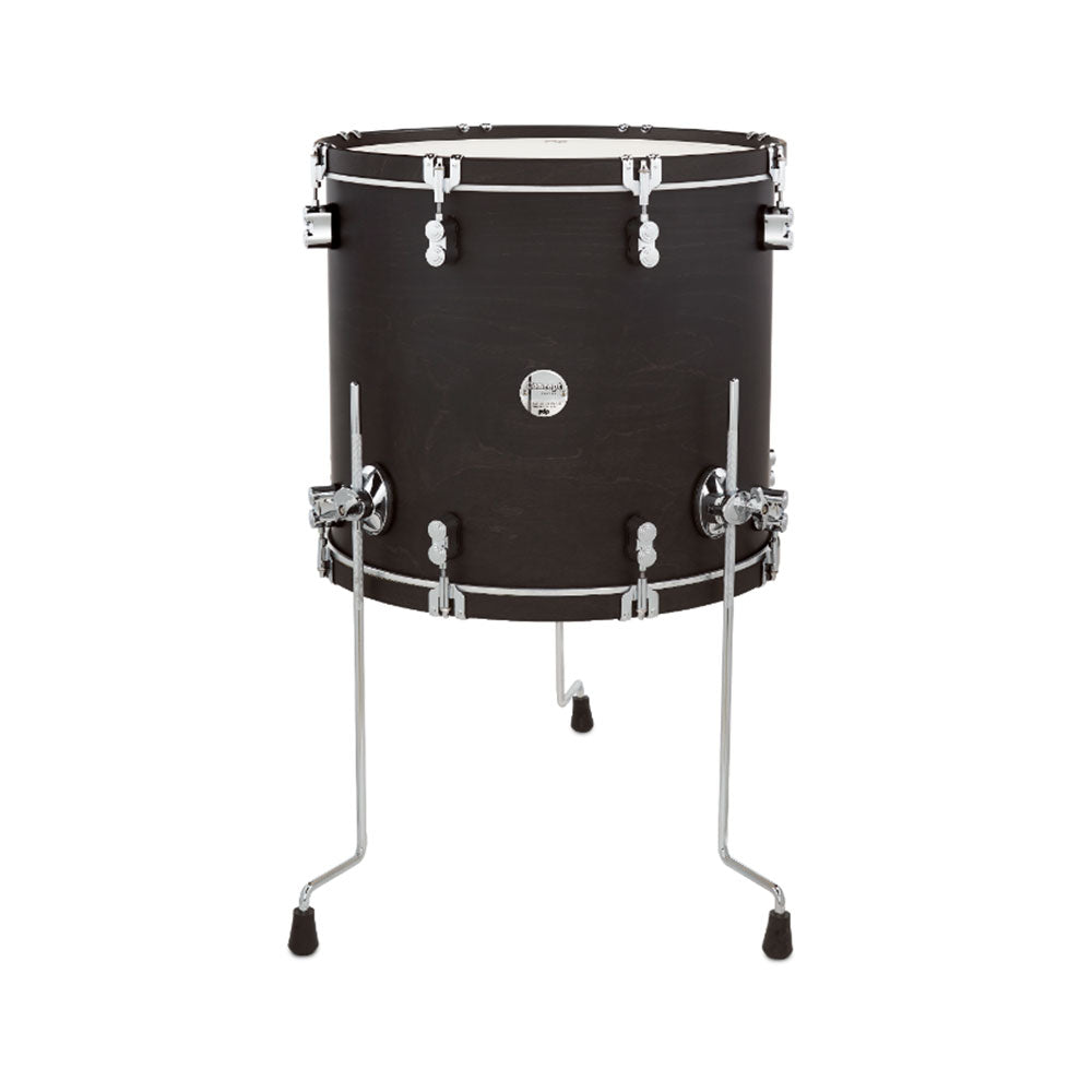DW Performance Series Floor Tom 14x14 Gloss Lacquer - Ebony Stain