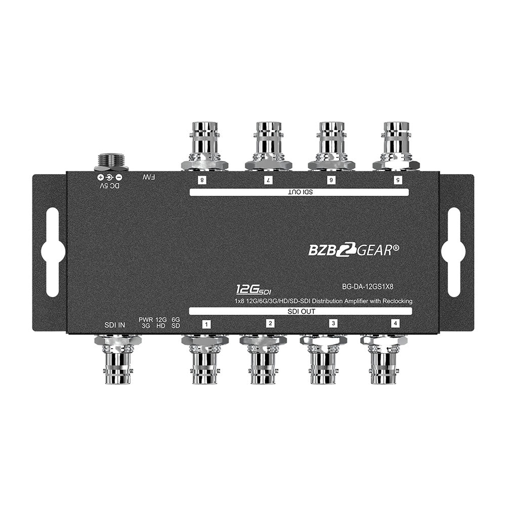BZBGEAR - 12G SDI 1X8 SPLITTER