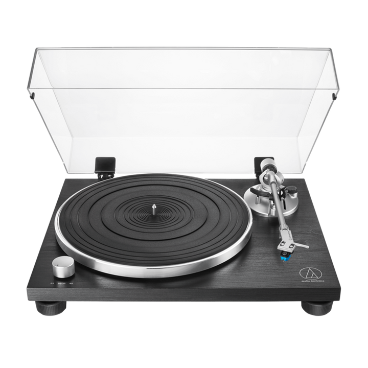 Audio-Technica Consumer AT-LPW30BKR Fully Manual Belt-Drive Turntable - Black