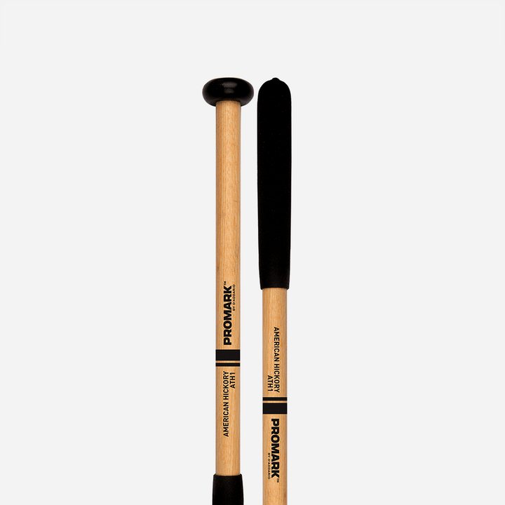 Promark ATH1 - Marching Series Nylon Marching Tenor Mallets With Hickory Handles