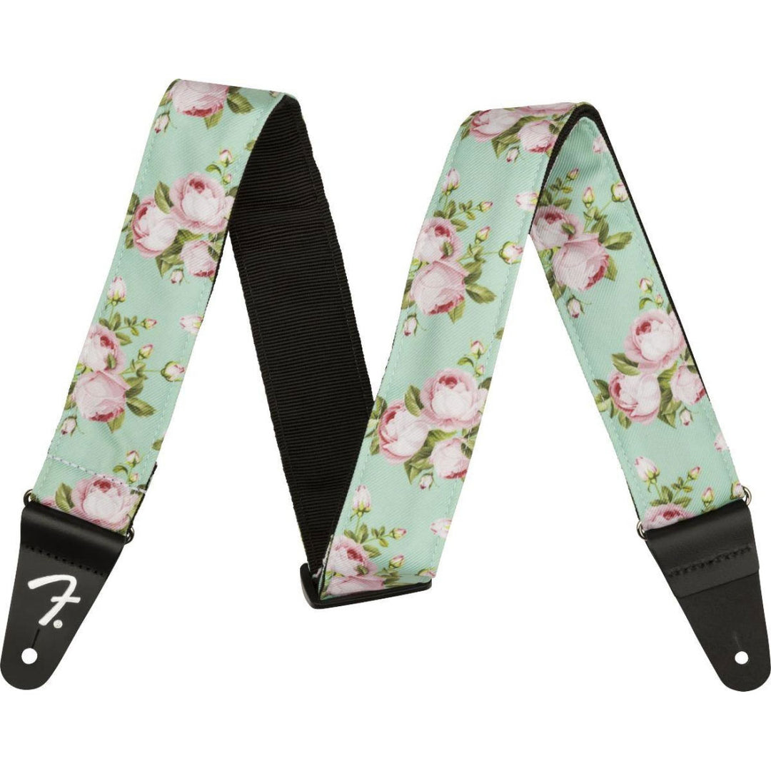 Fender Floral Strap Surf Green 2"