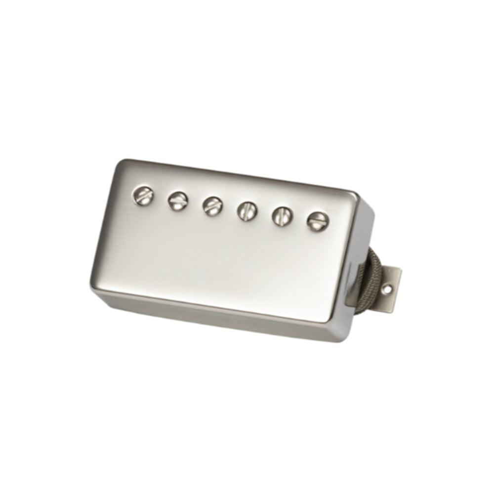 Gibson Custombucker Pickup (Double Black, True Historic Nickel cover, 2-conductor, Unpotted, Alnico III, 8k ohms )