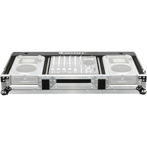 Odyssey FZ12CDIW Flight Zone DJ CD 12'' Mixer Coffin with Wheels