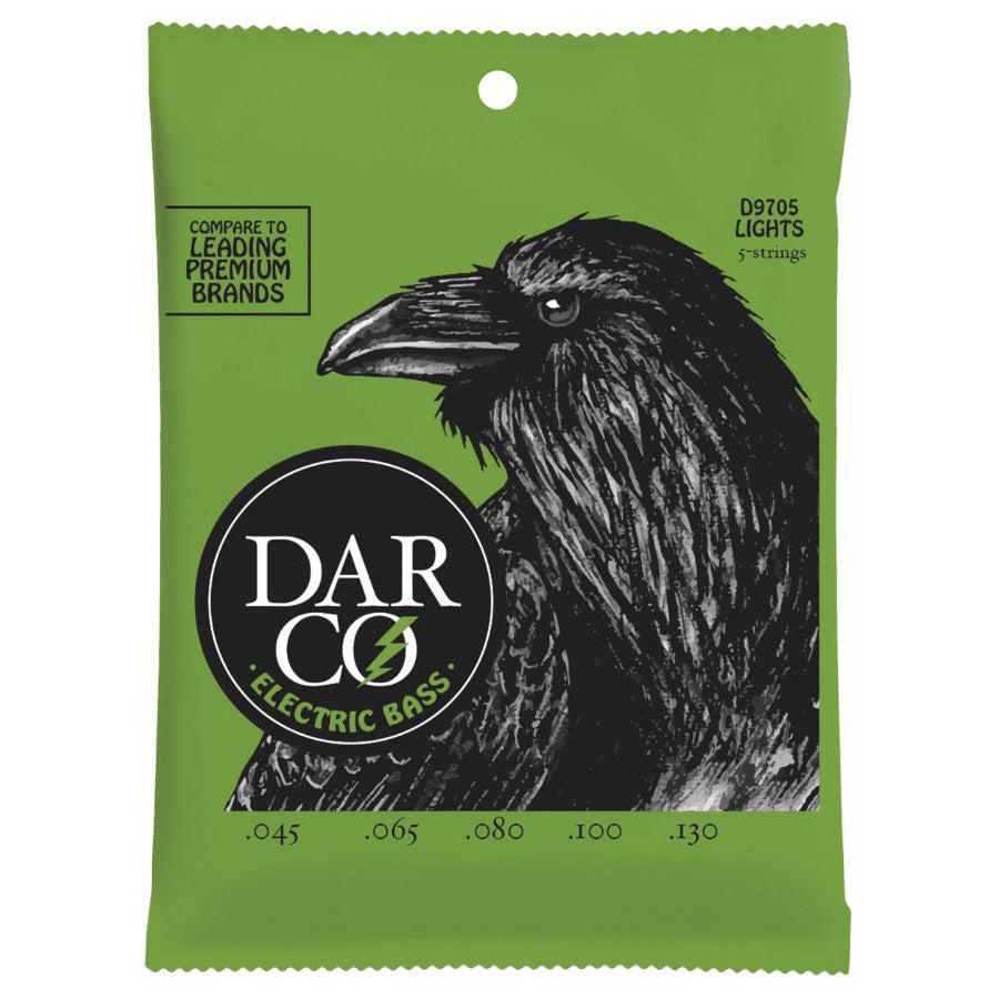 Martin D9705 DARCO Electric Bass Guitar Strings - Light 5-String