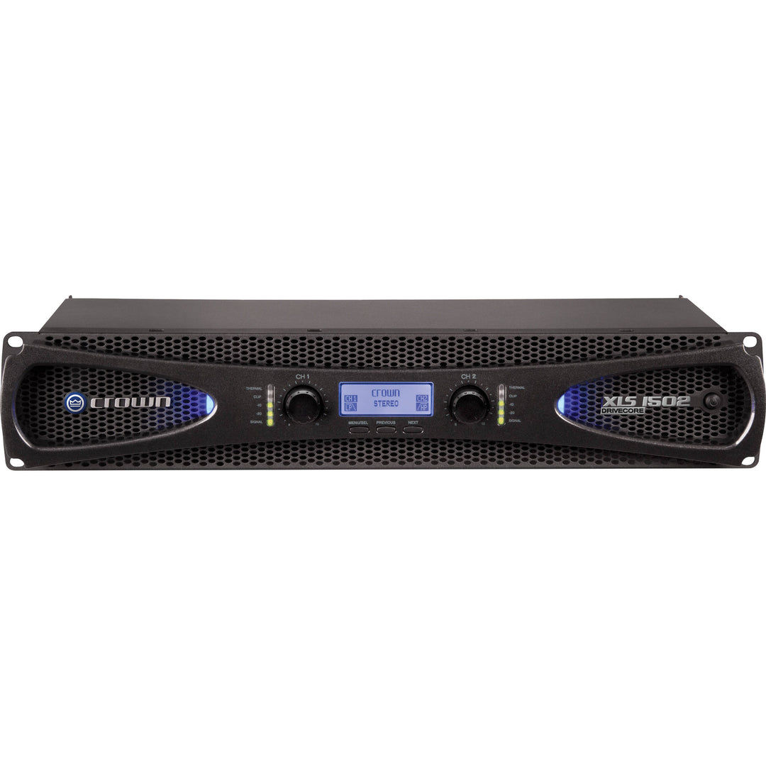 Crown XLS1502 Power Amplifier 1500-Watt w/ Cross-Over & Limiter