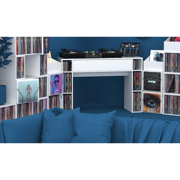 Glorious Record Box Display Door - White