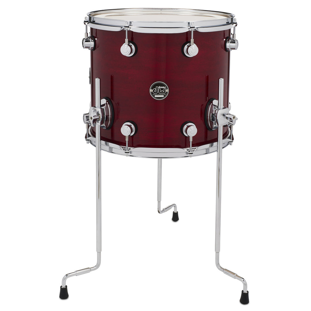 DW Performance Series Floor Tom 12x14 Gloss Lacquer - Cherry Stain