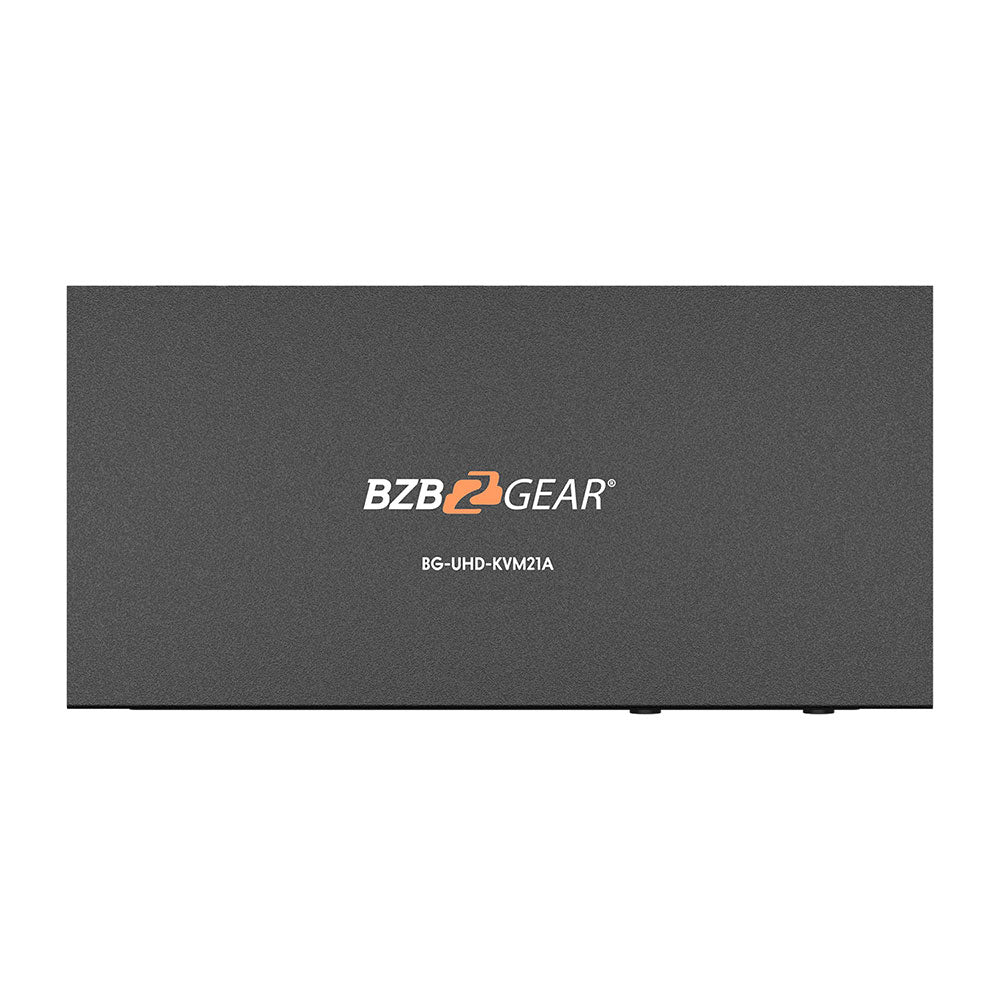 BZBGEAR - 2×1 KVM Switcher with USB2.0 Ports for Peripherals and Audio Support