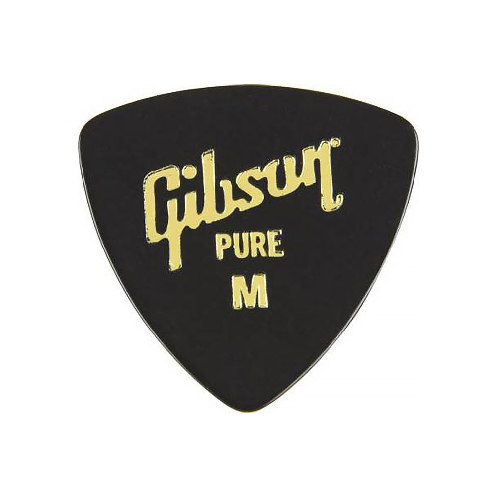 Gibson GG-73M Wedge Pick MEDIUM - Black/Gold Logo
