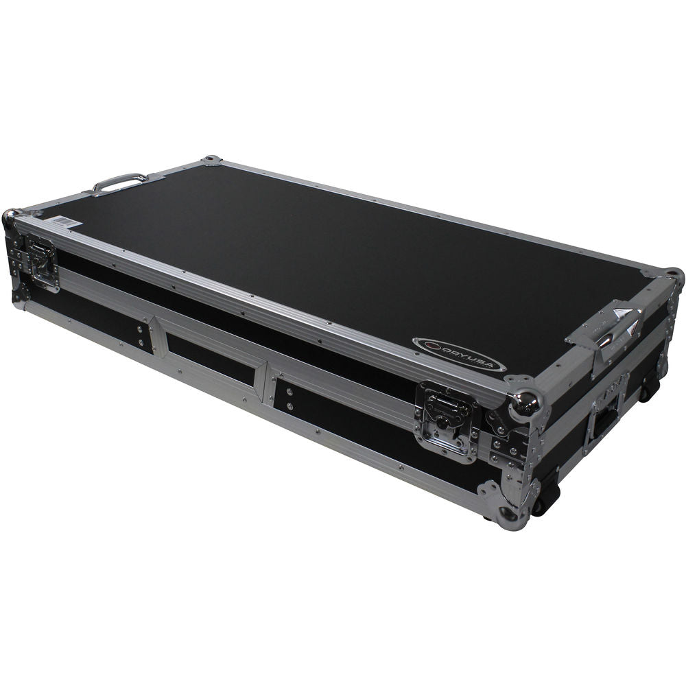 Odyssey FZGSLBM10WR Flight Zone Universal Turntable DJ Coffin w/ Wheels & Glide Shelf