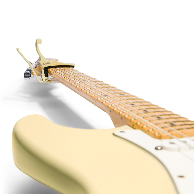 Fender x Kyser Quick-Change Electric Guitar Capo - Olympic White