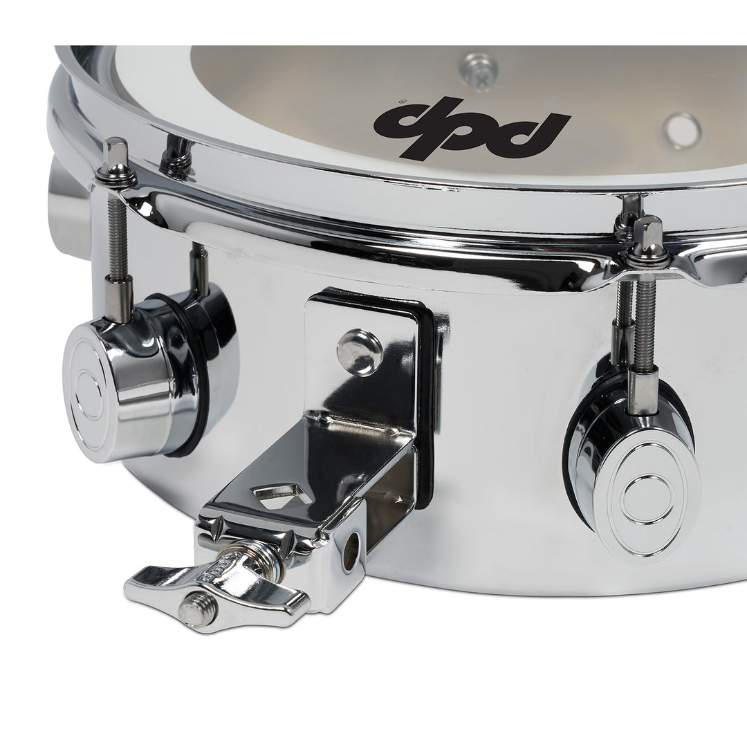 PDP Mini Timbale 4x8 Chrome Over Steel w/ Chrome Hardware