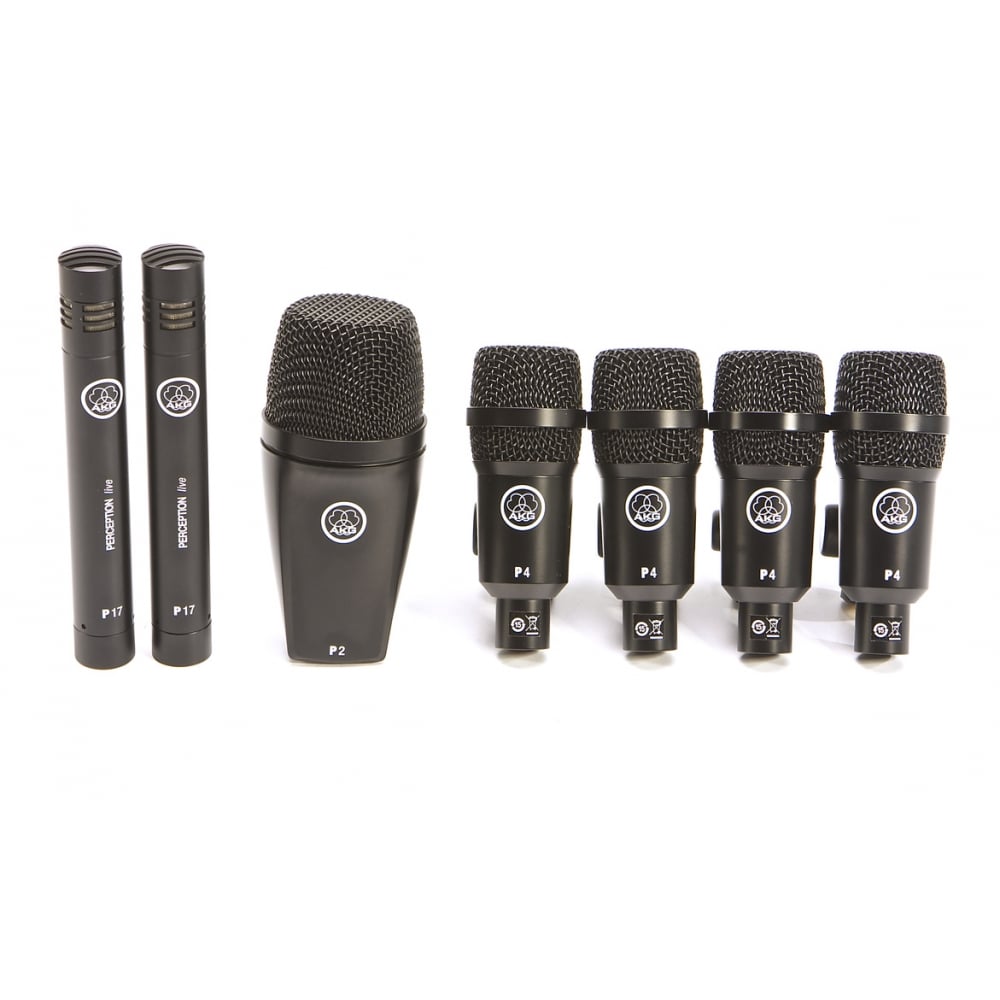 AKG Drum Set Session I Drum Mic Set w/ 1x P2, 2x P17, 4x P4