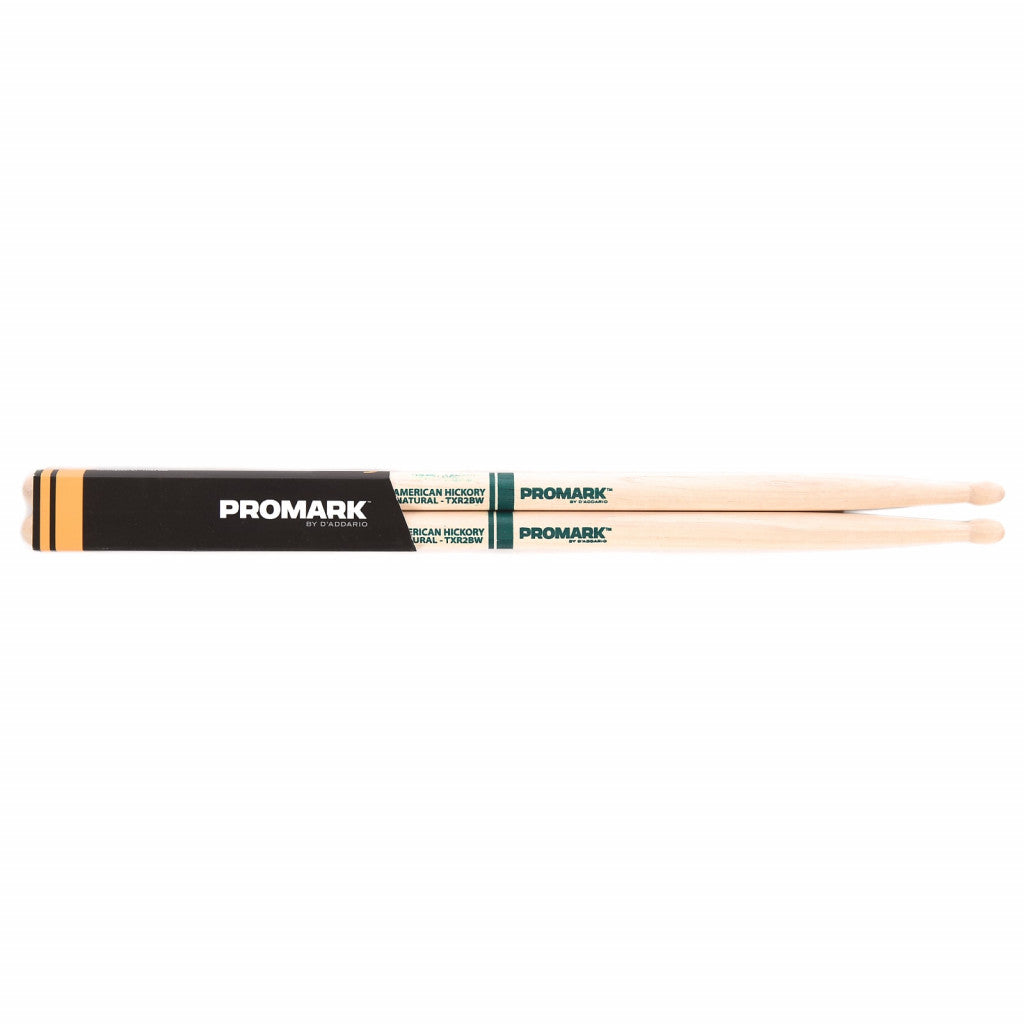 Promark TXR2BW-Promark American Hickory  Wood Tip Drumsticks