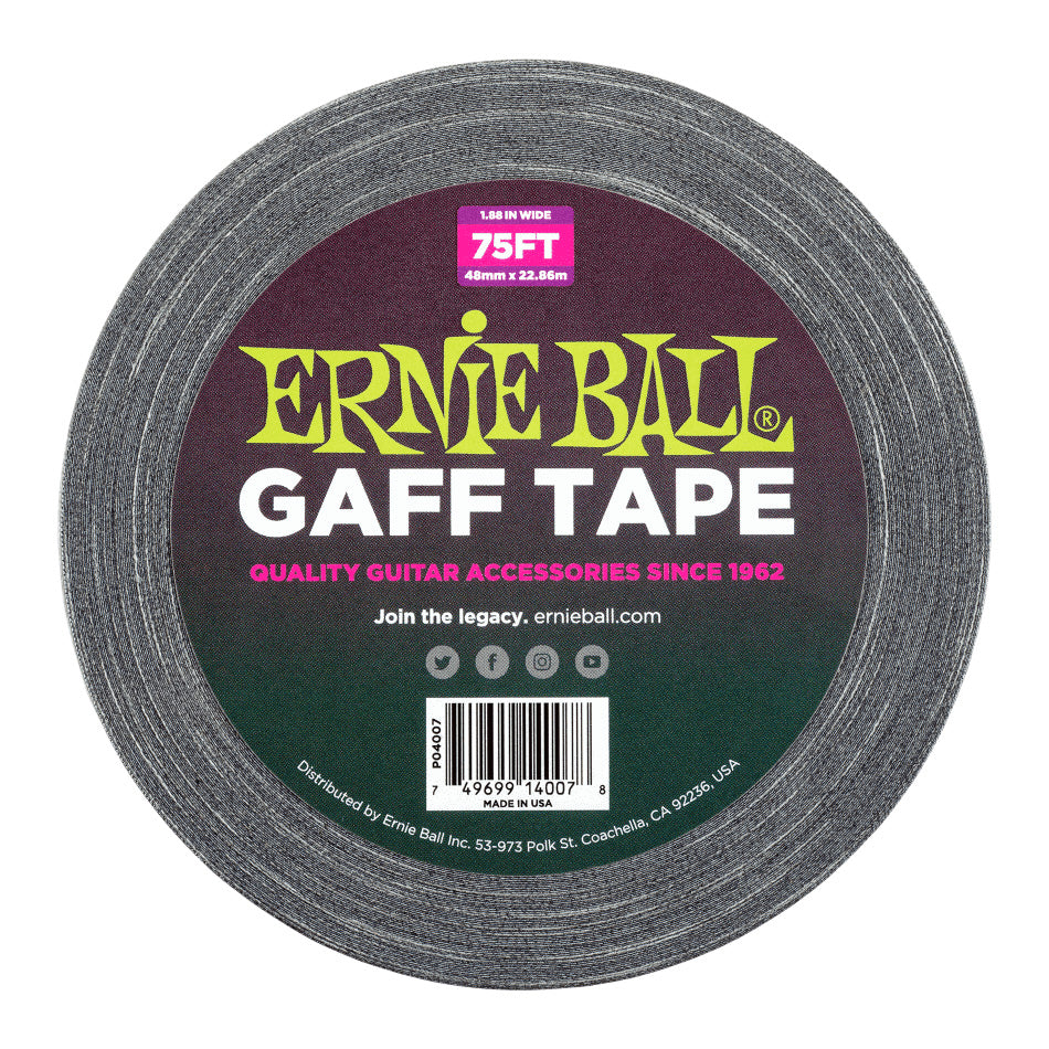 Ernie Ball 4007EB Pro 2” Gaff Tape - 75’ Roll