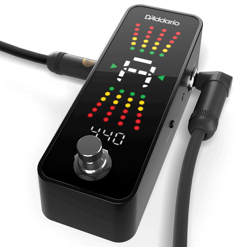 D'Addario PW-CT-23 Chromatic Pedal Tuner Plus Signal Buffer, Set Timer