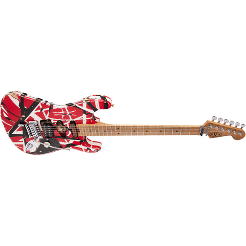 EVH Striped Series Frankie Maple Fingerboard Electric Guitar - Red