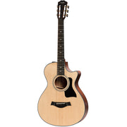 Taylor Guitars 312ce 12-Fret, West African Crelicam Ebony Fretboard, Expression System ® 2 Electronics, Venetian Cutaway with Taylor Deluxe Hardshell Brown Case
