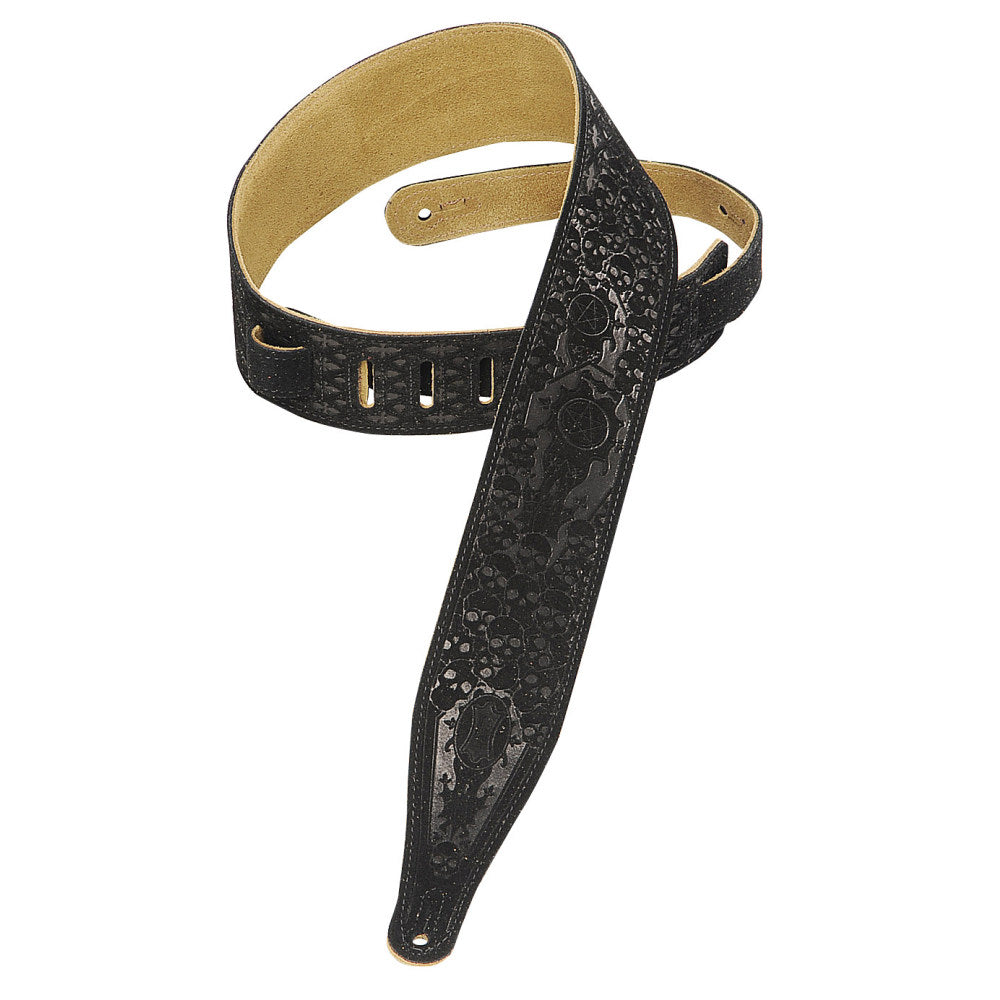Levy's MS17T04-BLK Suede Leather Guitar Straps