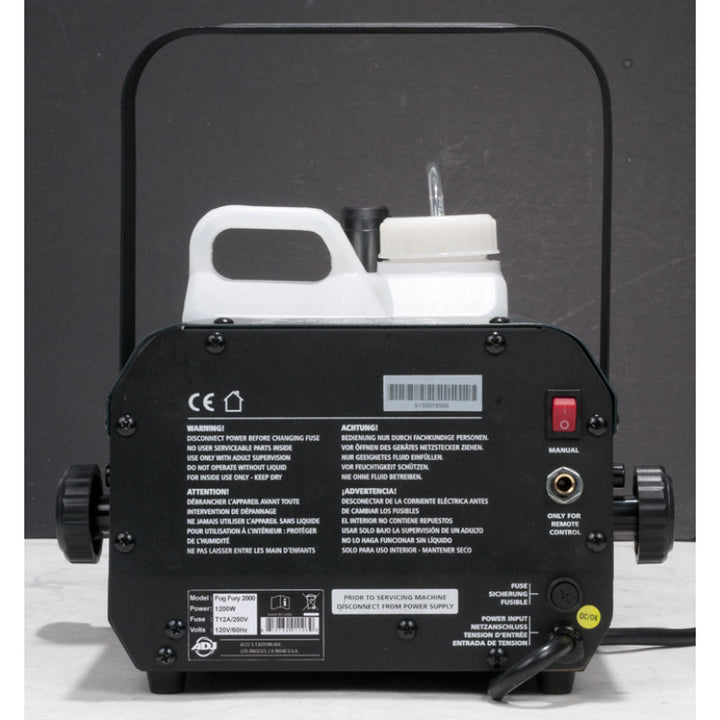 ADJ Fog Fury 2000 Fog Machine 1100-Watt
