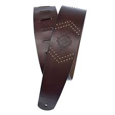 D'Addario 25VNER01-DX - >2.5 DX LTH EMBOSS STUDS-BROWN