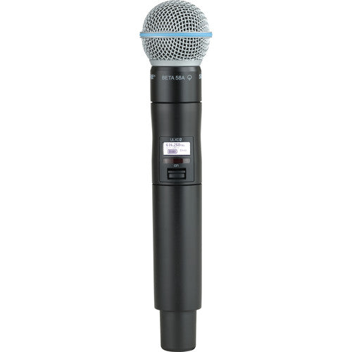 Shure ULXD2/B58-V50 VHF Digital Handheld Wireless Microphone Transmitter with Beta 58A Capsule (V50: 174 to 216 MHz)