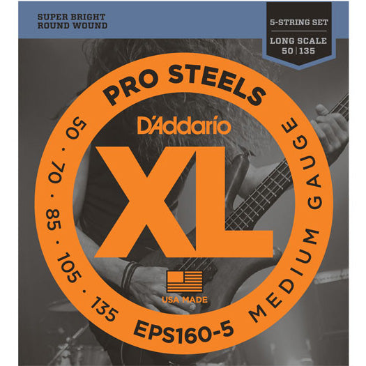 D'Addario EPS160-5 - SET BASS PROST 50-135 LNG 5STR
