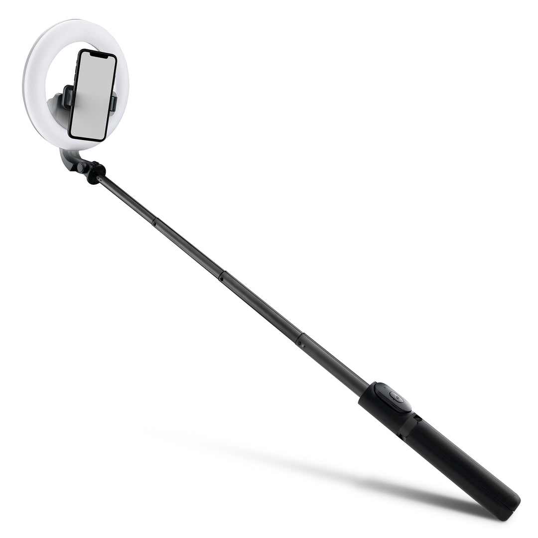 Mackie mRING-6 Battery-Powered Ring Light w/ Convertible Selfie Stick Stand & Remote - 6"