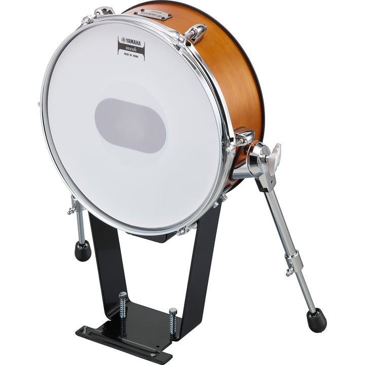 Yamaha KP128RW Electronic Mesh Kick Pad Tower w/ Multi-Layer Cushion - Real Wood