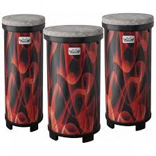 Remo DP-VSTU-CC - Versatubano,3-Nest(9'',11''&13'') Skyndeep Fiberskyn, Orange