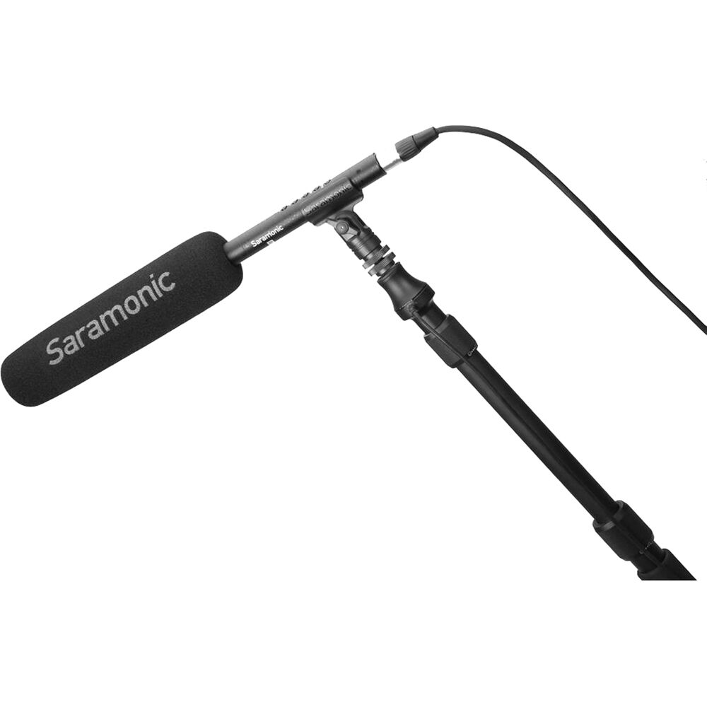 Saramonic SoundBird T3L Long-Handel Shotgun Microphone w/ Rechargeable Battery & Phantom