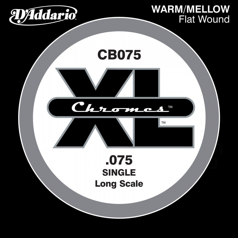 D'Addario CB075 - SINGLE  BASS CHROMES 075 LONG