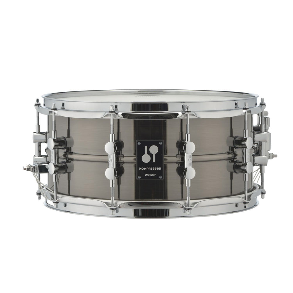 Sonor Kompressor Snare Drum 14x6 Inch, Brass, Black Nickel Plated