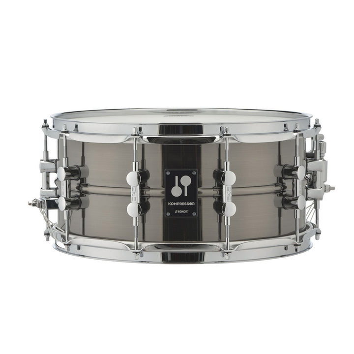 Sonor Kompressor Snare Drum 14x6 Inch, Brass, Black Nickel Plated