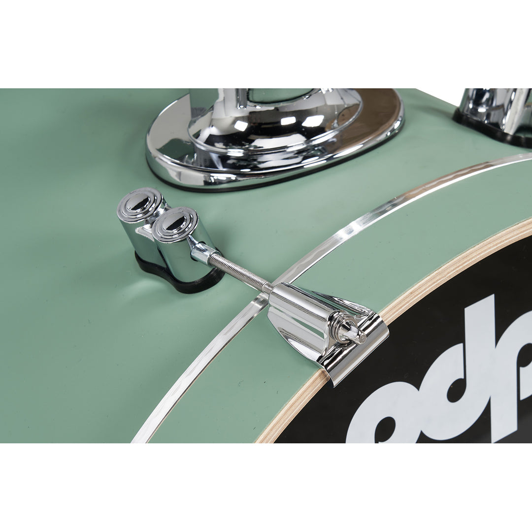 PDP Concept Maple Finish Ply CM Bop Kit Shell Pack w/ Chrome Hardware (14x18 w/ BDM, 8x12, 14x14FT) - Satin Seafoam