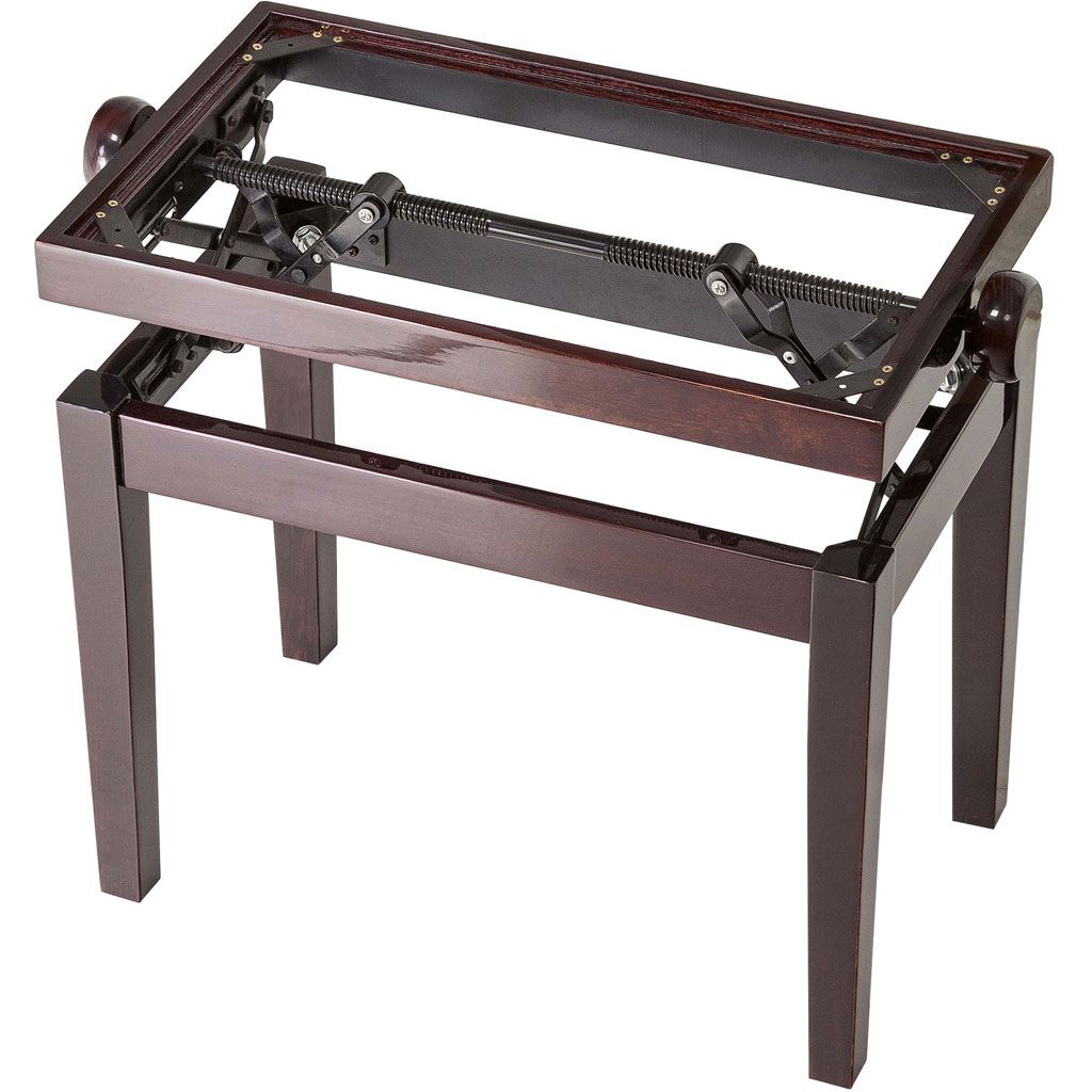 K&M 13751 Piano Bench - Wooden-Frame (Mahogany Gloss)