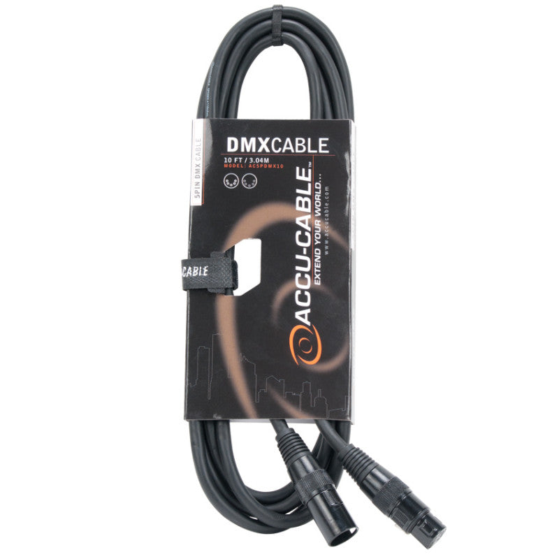Accu-Cable Standard 5-Pin DMX Cable 10 Feet