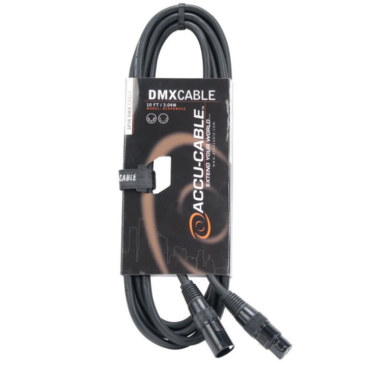 Accu-Cable Standard 5-Pin DMX Cable 10 Feet