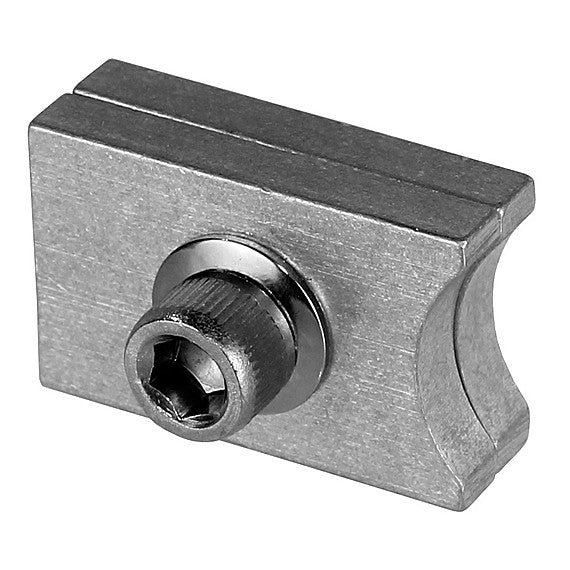 The Light Source - Double I Beam Curtain Track Stop Black