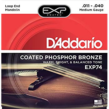 D'Addario EXP74 - SET MANDOLIN EXP PHOS BRZ MED