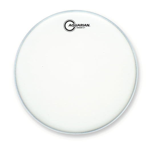 Aquarian CT13WH- Concert 5 Snare Batter Drumhead/White