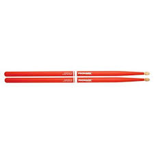 Promark RBH565AW-ORANGE-Promark Rebound 5A Acorn Tip Orange Drumsticks