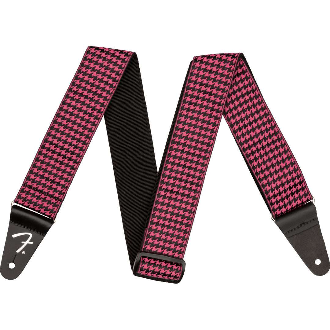 Fender Houndstooth 2 Guitar Strap - Pink